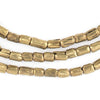 Brass Ethiopian Scratch Beads (8x5mm)