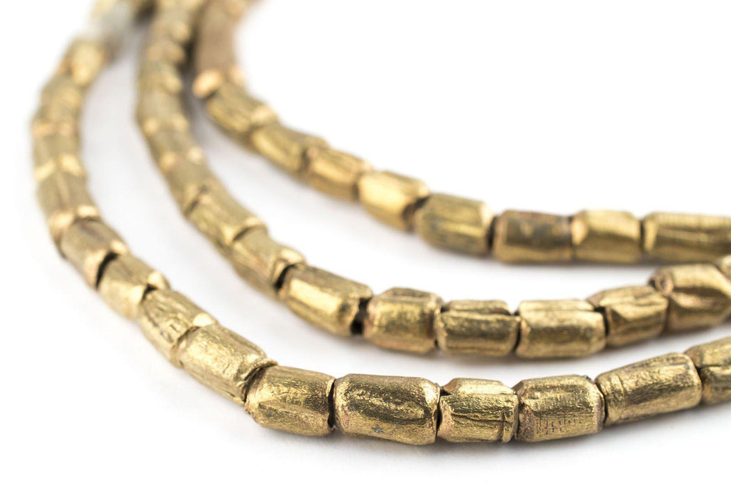Brass Ethiopian Scratch Beads (8x5mm) - The Bead Chest