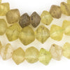 Antique Yellow Vaseline Beads (Long Strand)