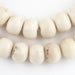 Round White Bone Beads (14mm) - The Bead Chest