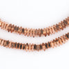 Faceted Copper Square Beads (4mm)