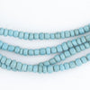 Vintage Turquoise Blue Glass Beads (2 Strands)