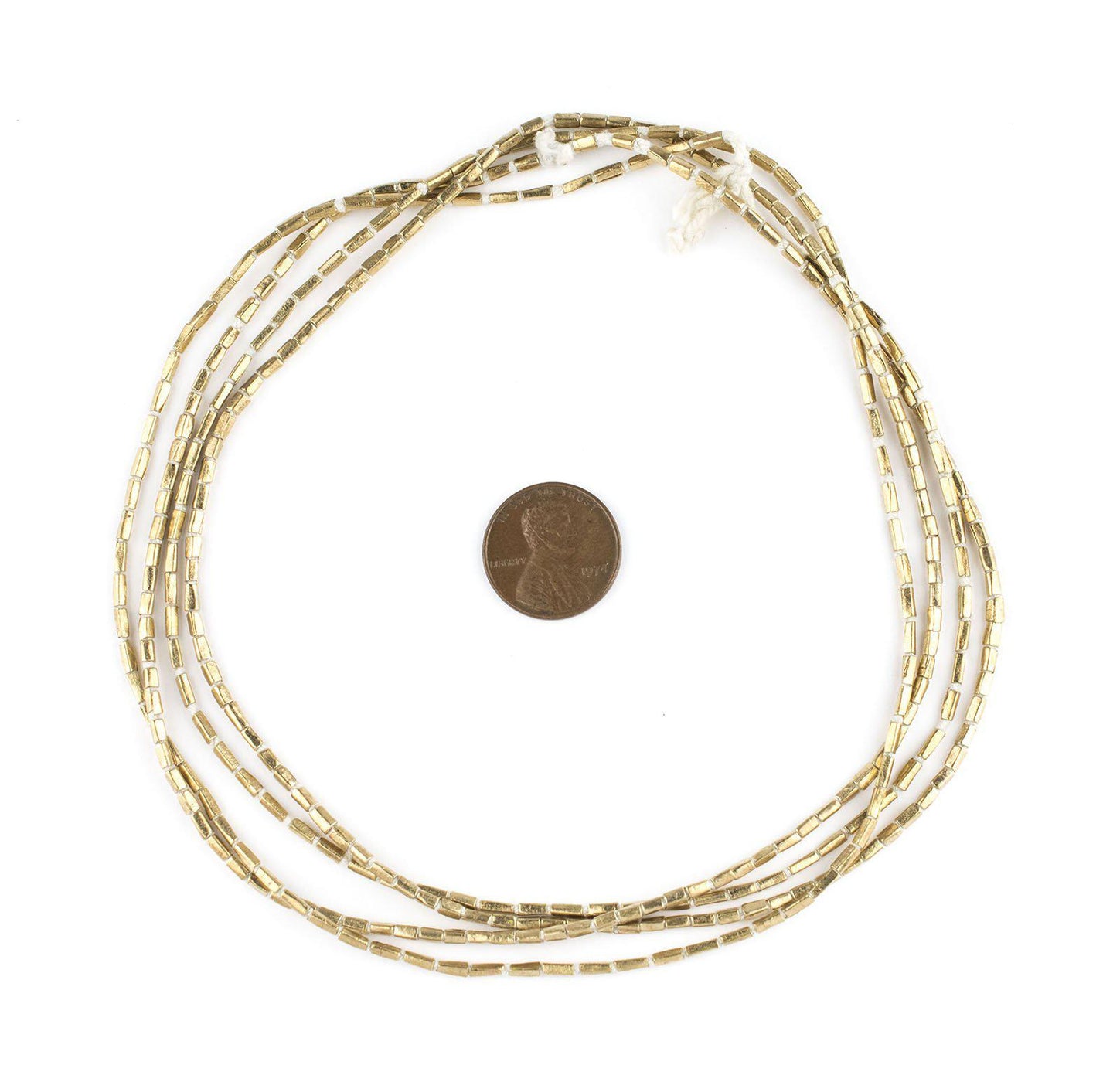 Brass Rectangular Tube Ethiopian Beads (4x2mm) — The Bead Chest