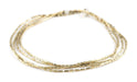 Brass Rectangular Tube Ethiopian Beads (4x2mm) - The Bead Chest
