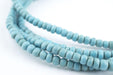 Vintage Turquoise Blue Glass Beads (2 Strands) - The Bead Chest