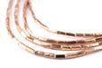 Copper Rectangular Tube Ethiopian Beads (5x2mm) - The Bead Chest