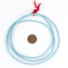 Baby Blue Vinyl Phono Record Beads (3mm) - The Bead Chest