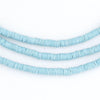 Baby Blue Vinyl Phono Record Beads (3mm)