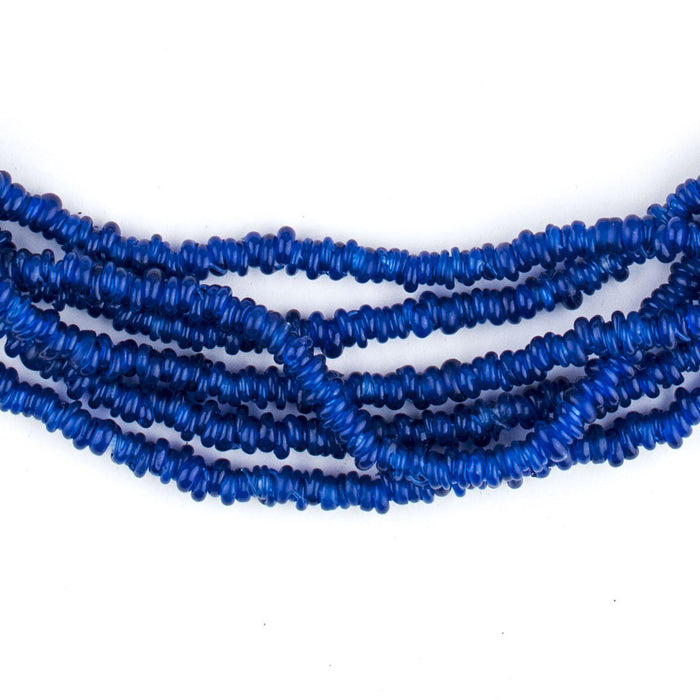 Cobalt Blue Java Glass Heishi Beads - The Bead Chest