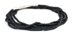 Black Java Glass Heishi Beads - The Bead Chest