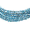 Translucent Blue Java Glass Heishi Beads