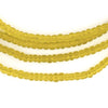 Translucent Yellow Ghana Glass Seed Beads