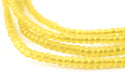 Translucent Yellow Ghana Glass Seed Beads - The Bead Chest
