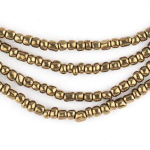 Brass-Style Ghana Glass Seed Beads