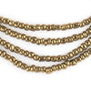 Brass-Style Ghana Glass Seed Beads