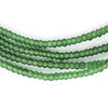 Translucent Green Ghana Glass Seed Beads