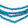 Translucent Teal Ghana Glass Seed Beads