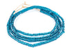 Translucent Teal Ghana Glass Seed Beads - The Bead Chest