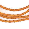 Translucent Orange Ghana Glass Seed Beads