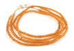 Translucent Orange Ghana Glass Seed Beads - The Bead Chest