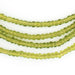 Translucent Lime Green Ghana Glass Seed Beads - The Bead Chest