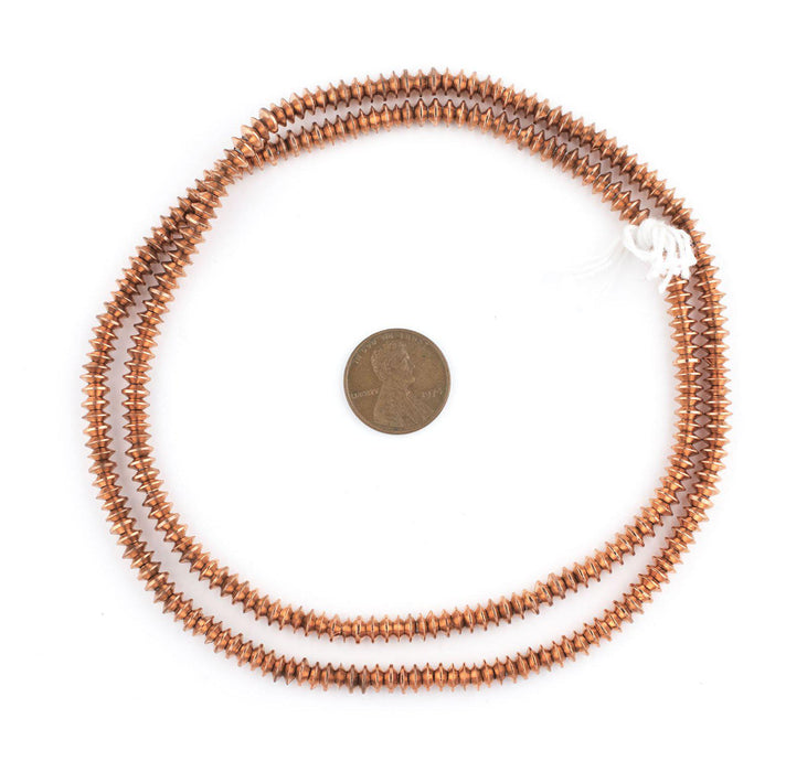 Copper Saucer Beads (5mm) - The Bead Chest