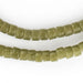 Olive Green Sandcast Cylinder Beads - The Bead Chest
