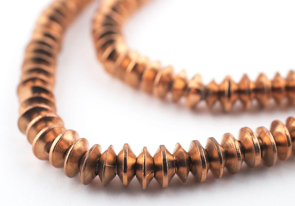 Copper Saucer Beads (5mm) - The Bead Chest