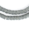 Grey Sandcast Cylinder Beads