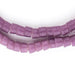 Purple Sandcast Cylinder Beads - The Bead Chest