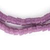 Purple Sandcast Cylinder Beads