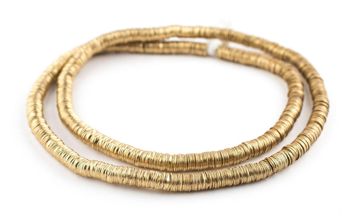 Gold Color Interlocking Crisp Beads (6mm) - The Bead Chest