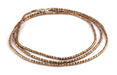 Ethiopian Copper Tube Beads (3x3mm)(Double Strand) - The Bead Chest