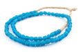 Bright Sapphire Recycled Glass Beads (9mm) - The Bead Chest