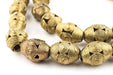 Cameroon-Style Brass Filigree Oval Beads (26x18mm) - The Bead Chest