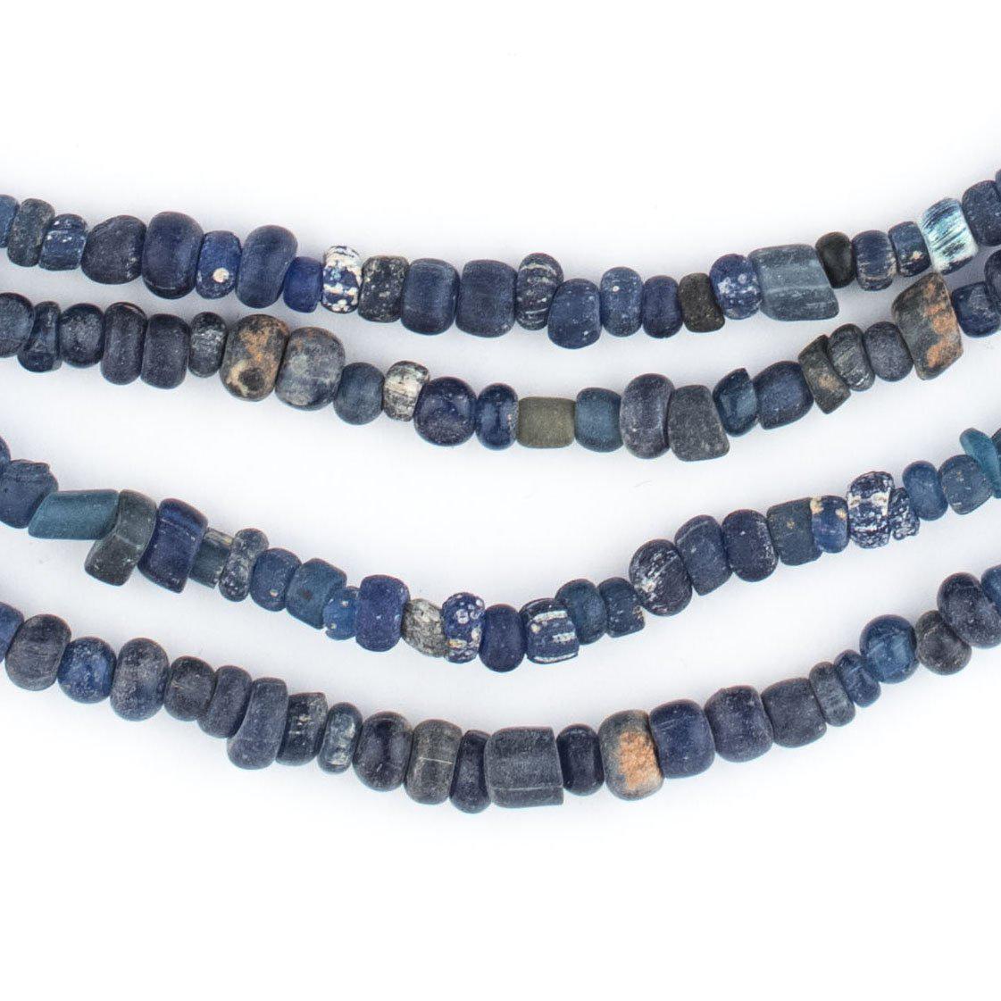 Blue Ancient Djenne Nila Glass Beads — The Bead Chest