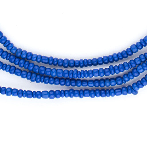 Cobalt Blue Ghana Glass Seed Beads (3mm) - The Bead Chest