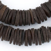 Dark Brown Coconut Bone Heishi Beads (18mm)