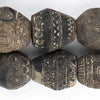 Old Irregular-shaped Mali Clay Spindle Beads (33x28mm)