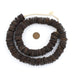 Dark Brown Coconut Bone Heishi Beads (18mm) - The Bead Chest