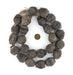 Old Irregular-shaped Mali Clay Spindle Beads (33x28mm) - The Bead Chest