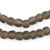 Brown Recycled Glass Beads (9mm)