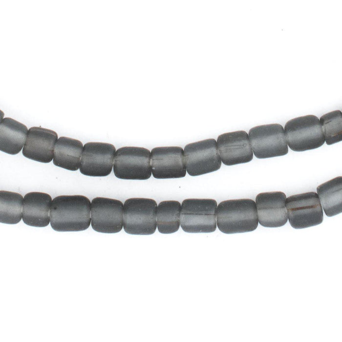 Translucent Grey Java Glass Beads — The Bead Chest
