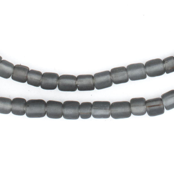 Translucent Grey Java Glass Beads - The Bead Chest