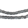 Translucent Grey Java Glass Beads