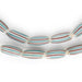 Turquoise & Red Striped Venetian Watermelon Chevron Beads - The Bead Chest