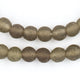 Groundhog Grey Ancient Style Java Glass Beads (9mm) - The Bead Chest