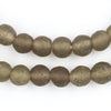 Groundhog Grey Ancient Style Java Glass Beads (9mm)