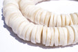 White Coconut Bone Heishi Beads (20mm) - The Bead Chest
