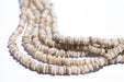 Vintage White Java Glass Heishi Beads - The Bead Chest
